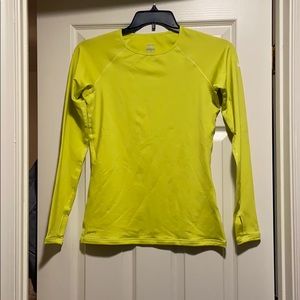 Nike Pro Dri-Fit Yellow Long Sleeve Tee Size M